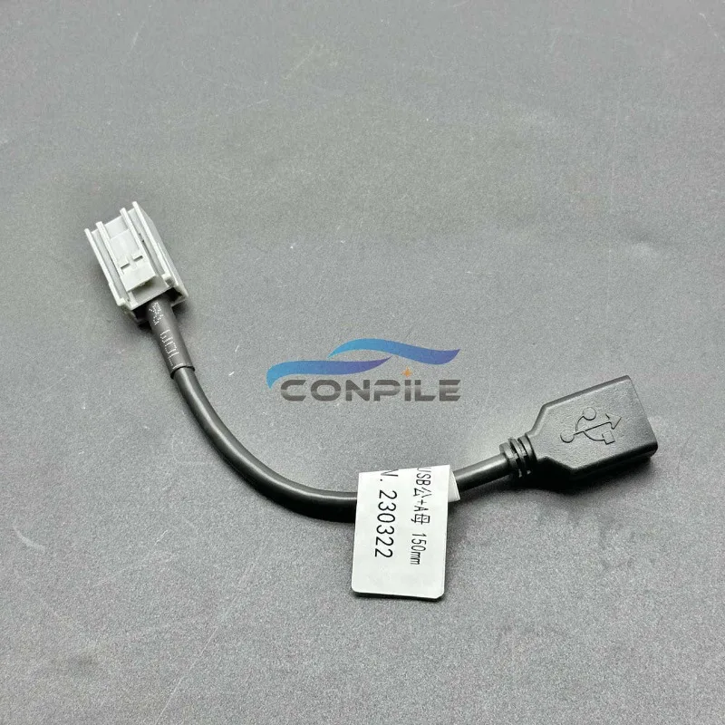 For Honda Accord Odyssey Crosstour USB Cable Car Audio U Disk Armrest USB Conversion Cable Wire Line