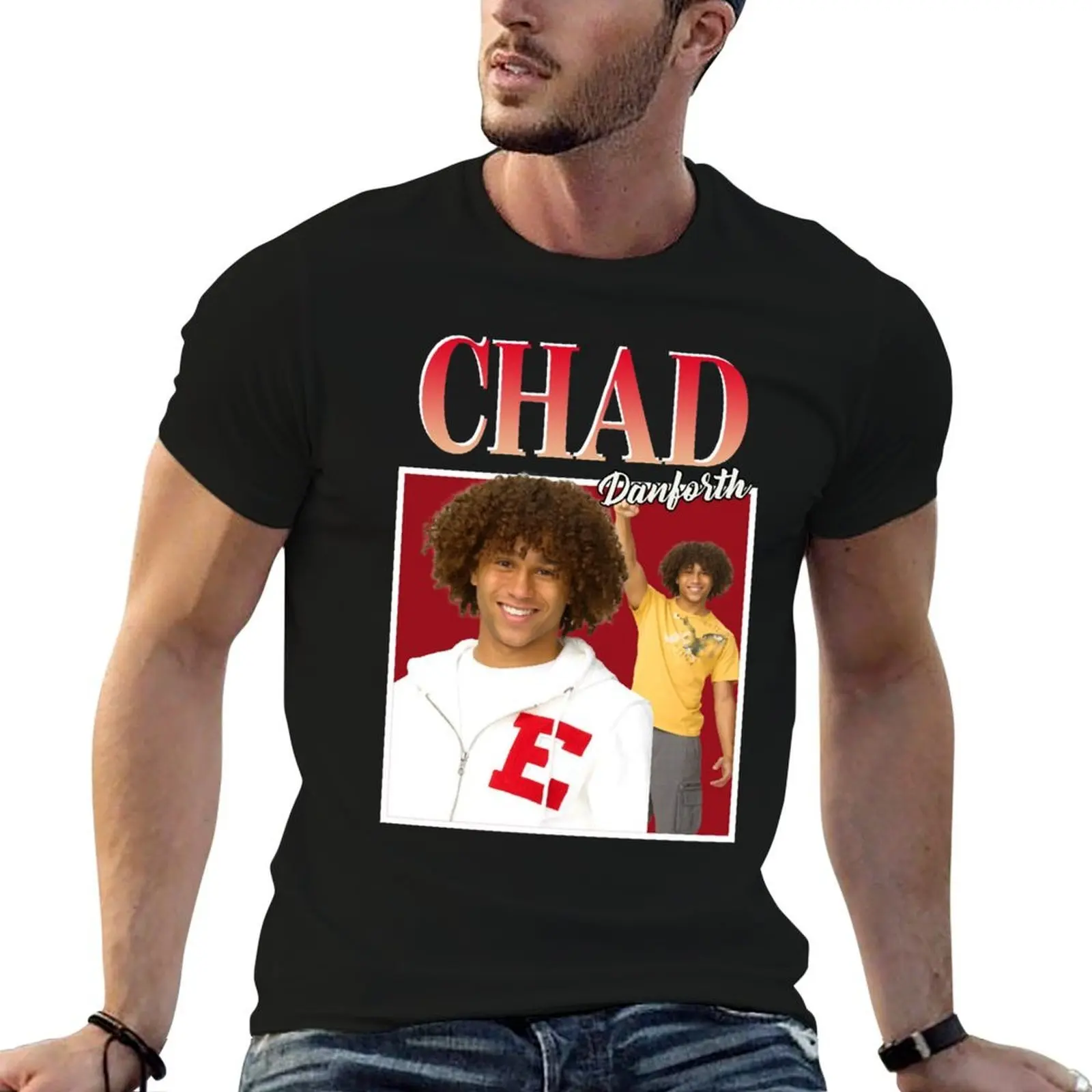 

Chad Danforth T-Shirt mens graphic t shirts man t shirt cotton T-Shirt