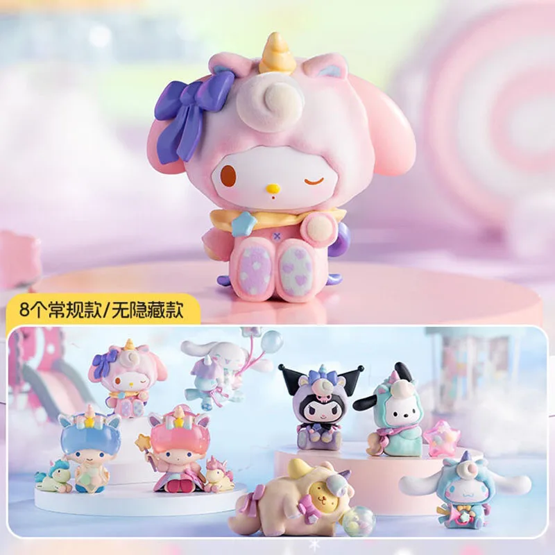 

Sanrio серия чудес Cinnamoroll почтовый Kuromi моя мелодия Аниме Фигурка модель Украшение Kawaii настольные игрушки