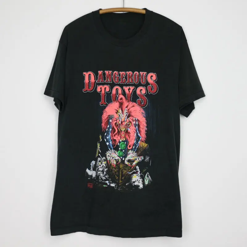 1989 Dangerous Toys Band Reprint Cotton Black Men S-5XL T-shirt NP1775