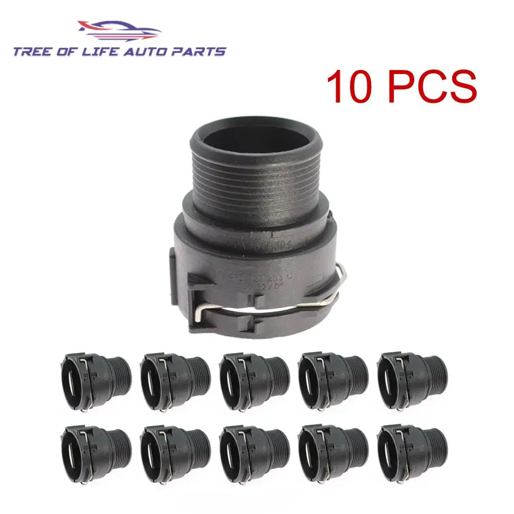 1/2/5/10 Coolant Hose Connector Flange For AUDI A4 S4 A5 S5 Q7 A8 S8 A6 S6 A7 VW Touareg CC Touran 4F0122293C 3B0122291K