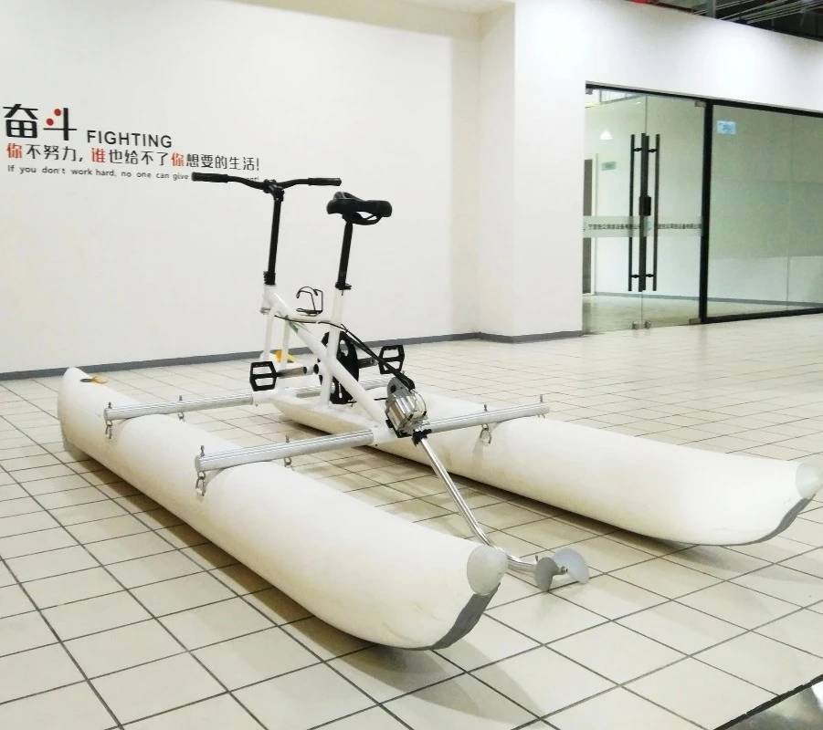 Water Pedal Boat With Bike Frame And Pontoon For Sale