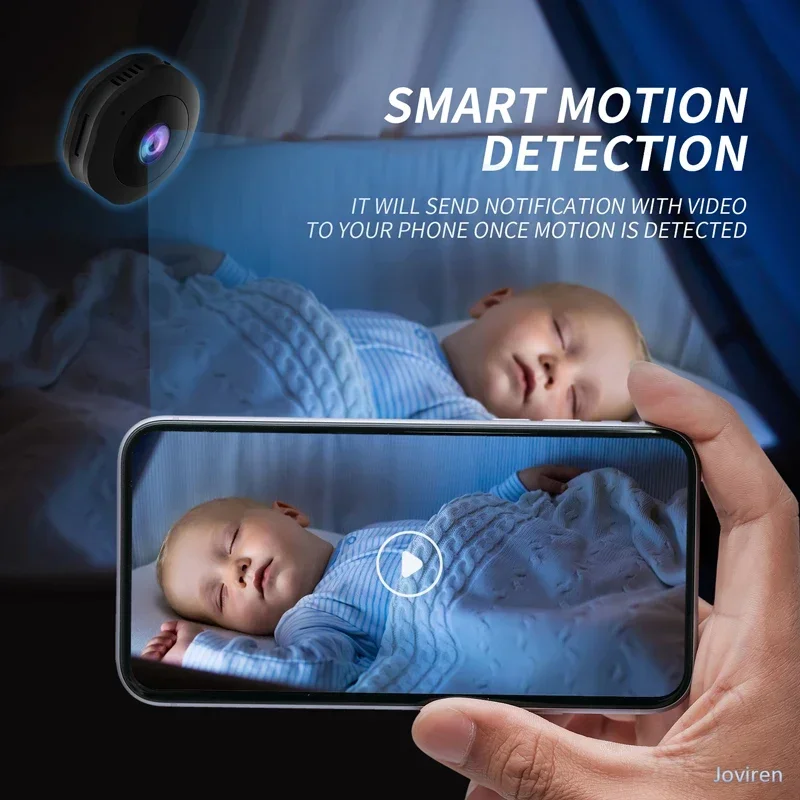 Mini IP Camera HD 1080P Covert Small Nanny Cam Video Voice Recorder Indoor Portable Security CCTV Camera for Home and Office