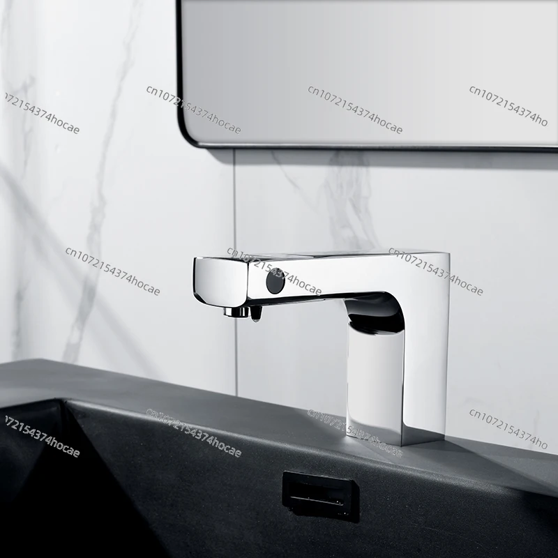 Countertop office integrated smart faucet with soap dispenser automatic lack of liquid prompt sensor non-contact faucet