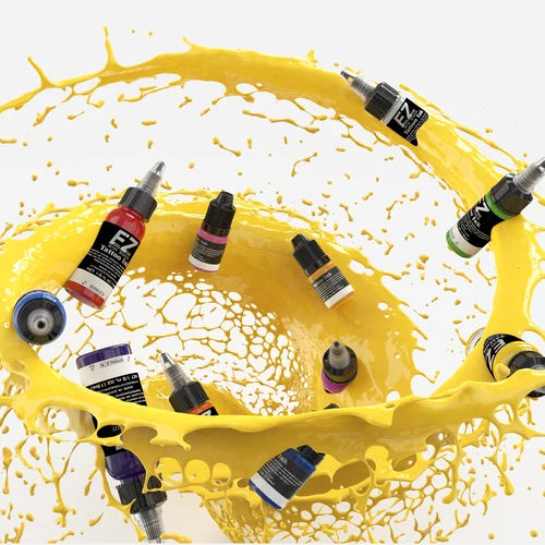 7ML/botella de tinta de tatuaje EZ, pinturas de práctica de pigmento de tatuaje brillante de larga duración para artistas de tatuajes, 25 colores