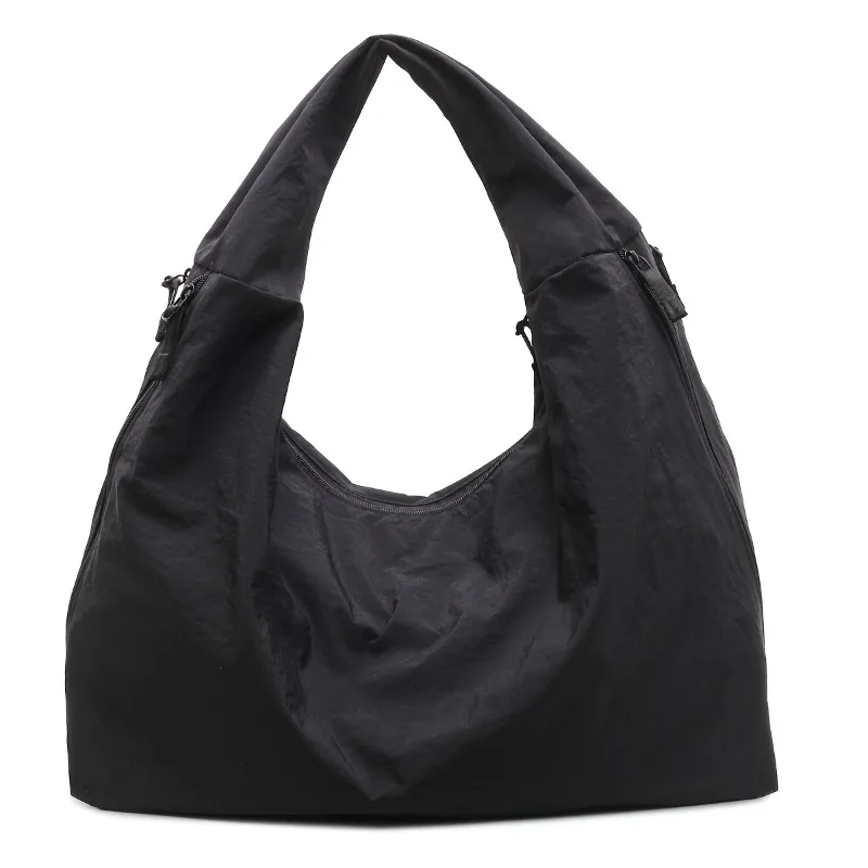 

New Large Capacity Canvas Tote Bag, Simple Solid Color Versatile Lazy Style Single Shoulder Handbag, Commuting Women's Men's Bag