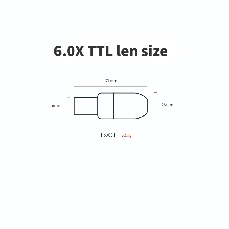 Burite New Arrival TTL Loupes 6.0X Lenses In Pairs 6X TTL(Through The Lenses) The Len Used To Make TTL Dental Surgical Loupes