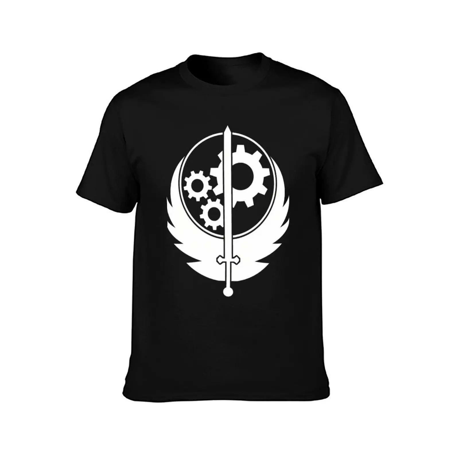 Vintage Brotherhood Of Steel Logo T-Shirt t shirts for man slim fit t shirt man luxury man t shirt graphic T-Shirt