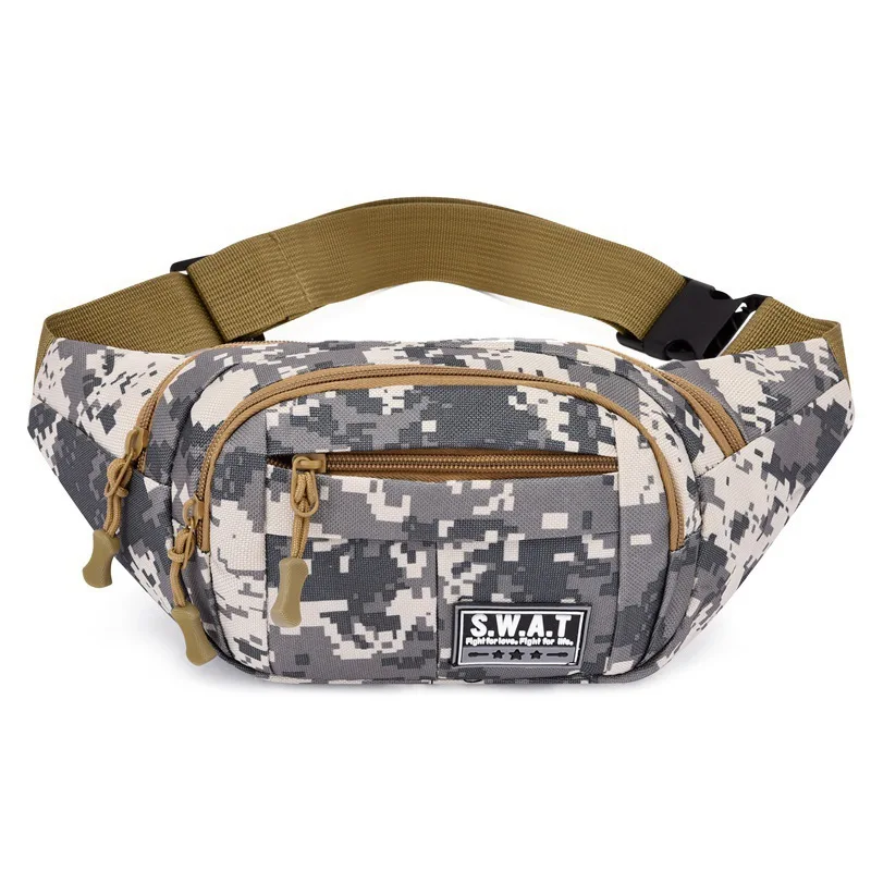 Neue Vier-Reißverschluss-Mehrschicht-Herren-Gürteltasche Outdoor Freizeit Sport Damen Brusttasche Reise Handy-Geldbörse – Detail 7