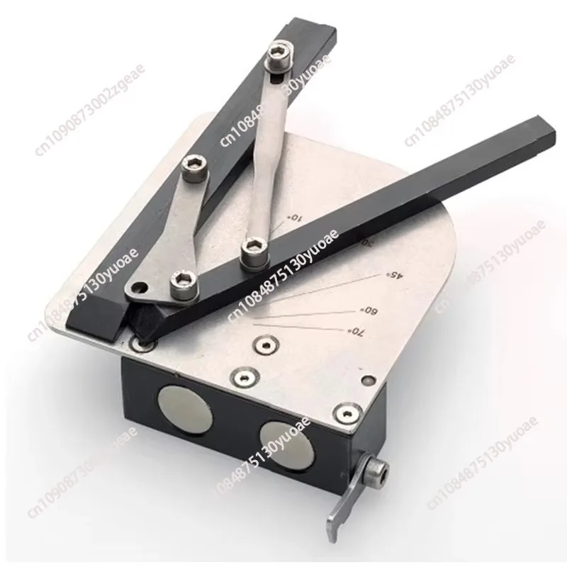 Auxiliary tool for sheet metal bending Press brake front support magnetic angle positioning artifact