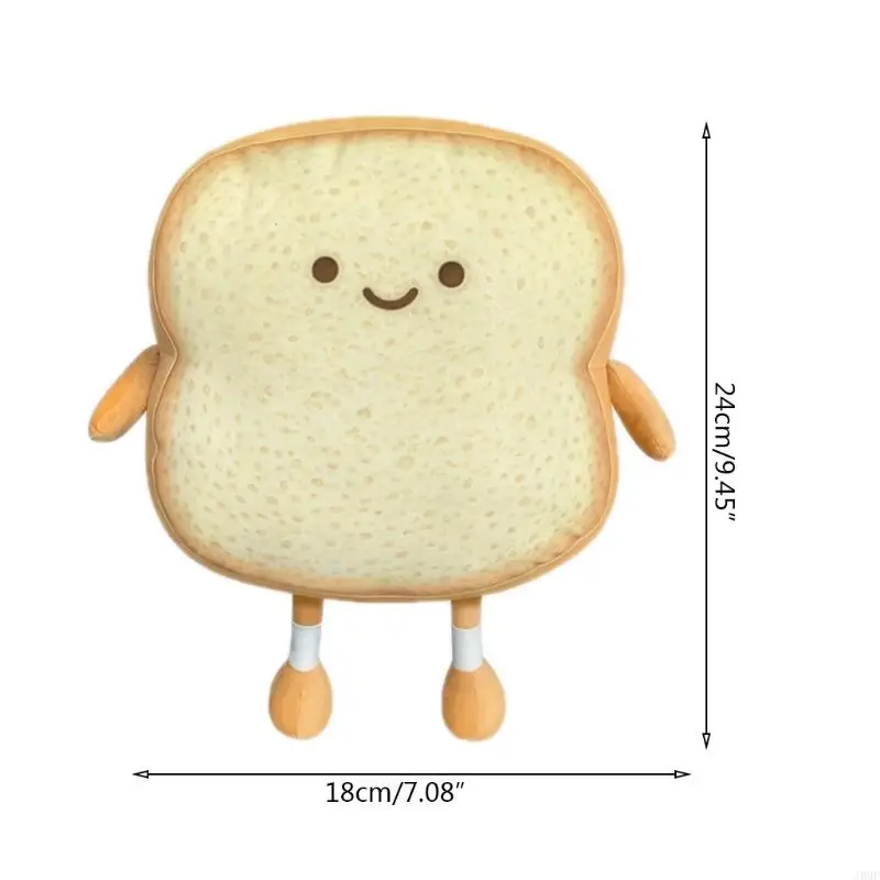 J0MF خبز التوست الناعم لسرير لعبة الدمية/أريكة ملحقات الديكور مناسبة للأطفال حديثي الولادة الرضع مرافقة السرير