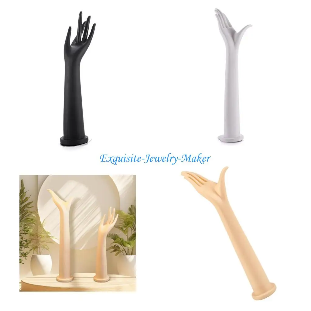 

24TF Elegant Female Hand Model Jewelry Display Stand for Necklace Showcasing
