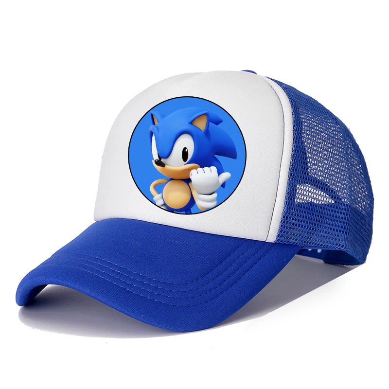 New Sonics Children Baseball Caps Cartoon Anime Printed Baby Hat Boys Casual Sun Hat Adjustable Kids Peaked Cap Birthday Gifts