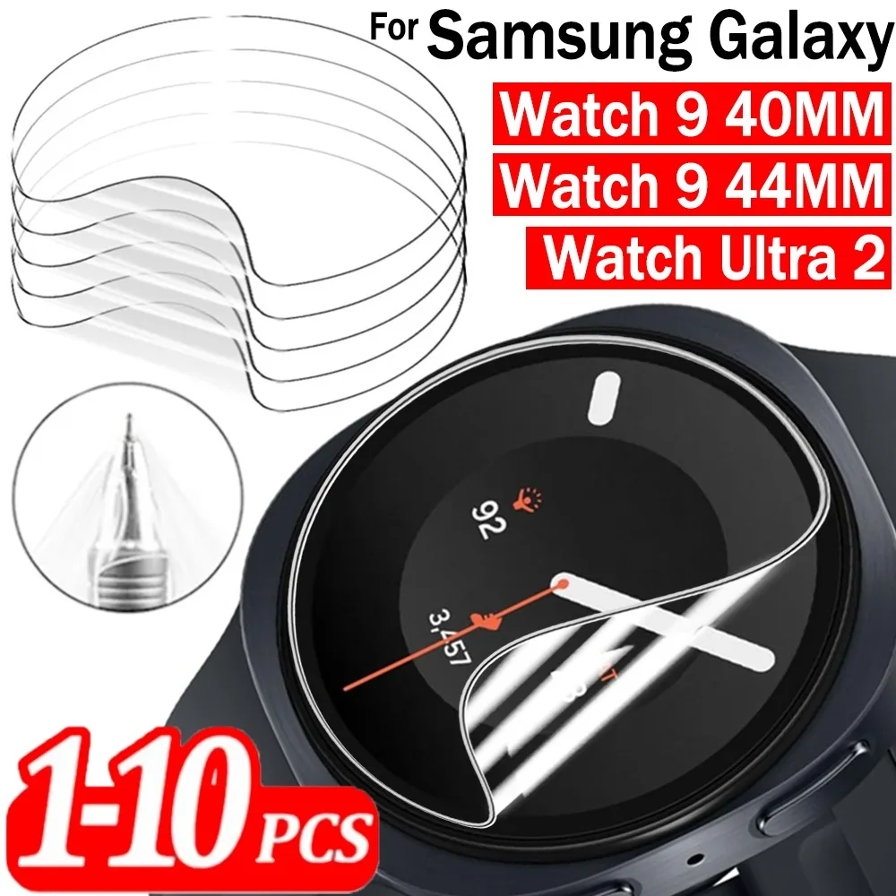 1-10Pcs for Samsung Watch 9 40mm 44mm Ultra 2 Full Coverage Screen Protector Soft TPU Hydrogel Film Anti-scratch Protective Film