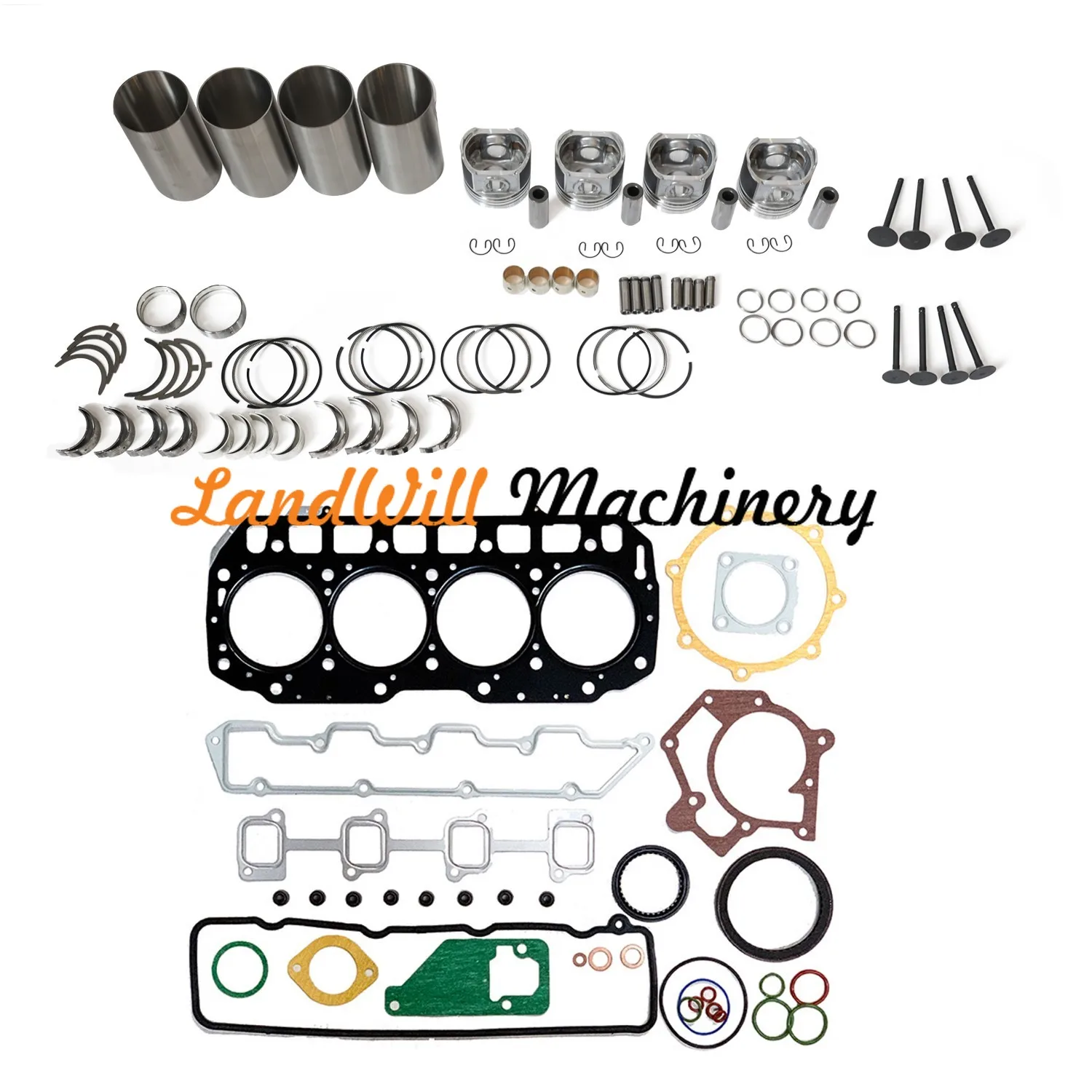 Overhaul Rebuild Kit Connecting Rod + Crankshaft Fits For Yanmar 4TNE94