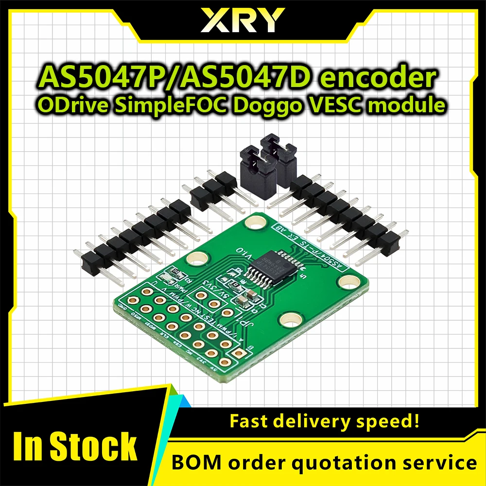 XRY 3.3V 5V AS5047P AS5047D Encoder SPI ABI Port Pulse Width Modulation Magnetic Encoder Adapter Board Module