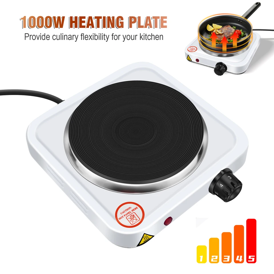 1000W Portable Electric Hot Plate for Cooking