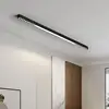 LED 긴 선형 램프 거실 메인 램프없이 표면 장착 미니멀리스트 호텔 다이닝 룸 침실 그릴 천장 조명 1