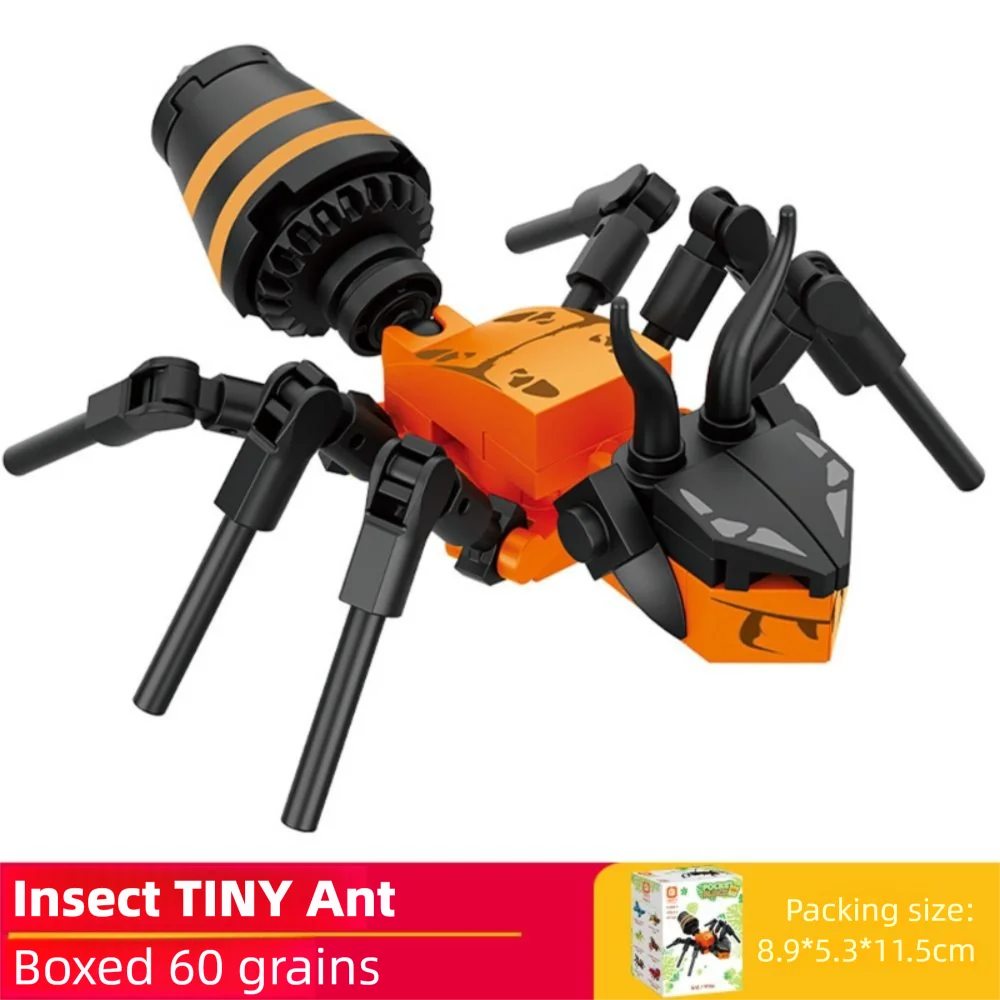 Puzzel Insect Diermodel Mier Bouwstenen Sprinkhaan Libel Insect Cadeau