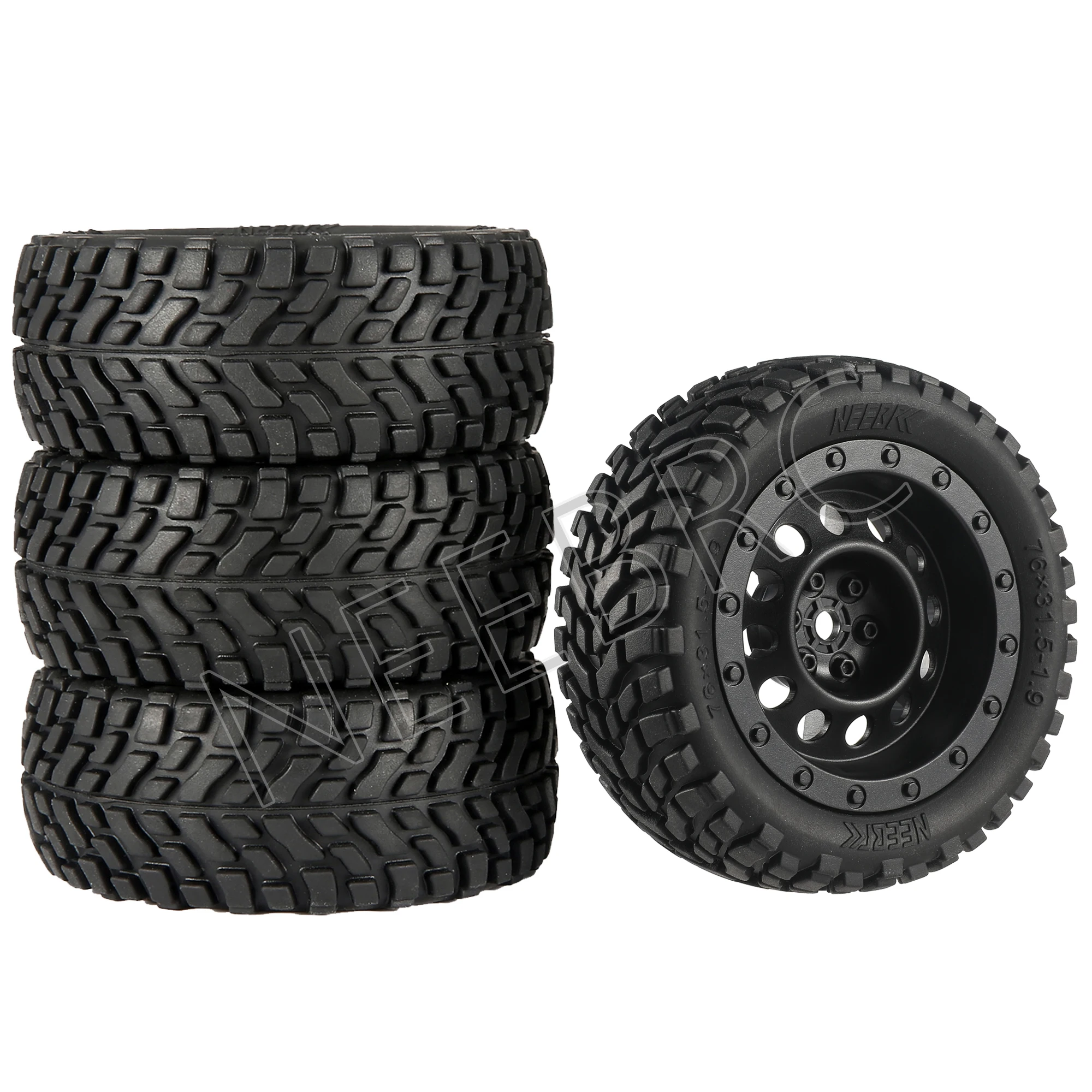 4 szt. 75 mm koła Off Road Buggy Opony Koło do Wltoys 144001 124018 124019   MN99S MN90 MN86 HSP HPI 1:10 1:14 1:16 Samochód