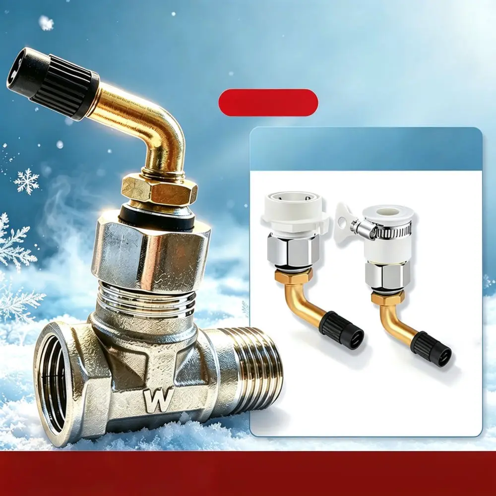 Outdoor Faucet Winter Freeze Protection Adapter Pipe Drainage Air Blower Tool Garden Irrigation Hose Joint Connector