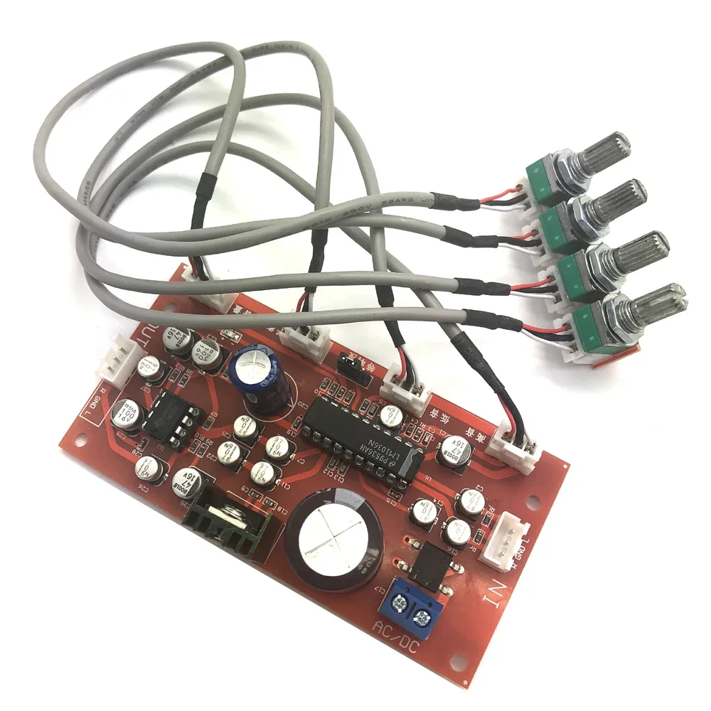 Lusya LM1036 + NE5532 Preamp Amplifier Board With Treble, Bass ,balance, Volume Adjustment Single-supply Operation