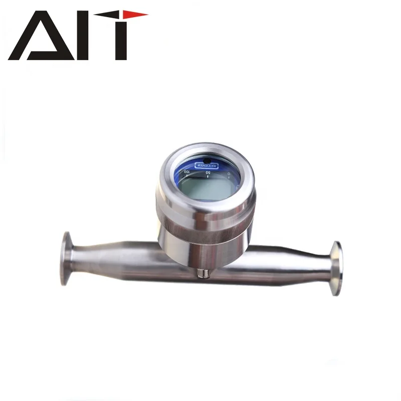 Sanitary coriolis sanitary mass flow meter with subarcuated sensor for palm oil mass flowmeter