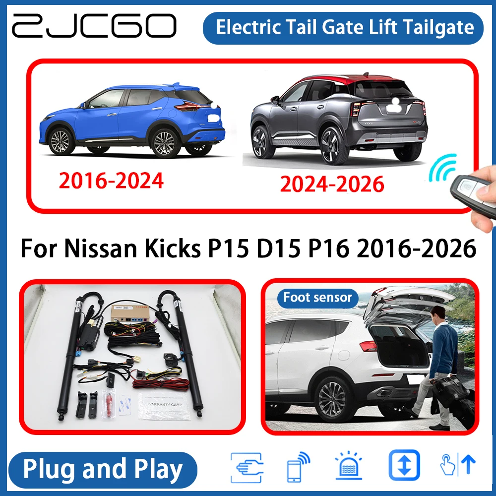 

for Nissan Kicks P15 D15 P16 2016-2026 Automatic Powered Tailgate Power Liftgate Electric Tail Gate Lift Assisting System