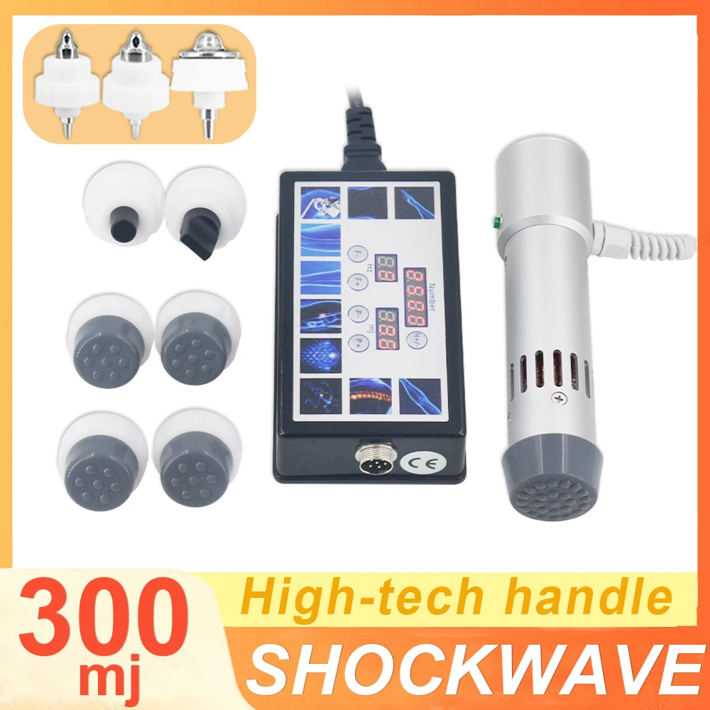 300MJ Shockwave Therapy Machine ED Treatment Tibial Stress Syndrome Pain Relief Body Muscle Massage Easy Operation Shock Wave