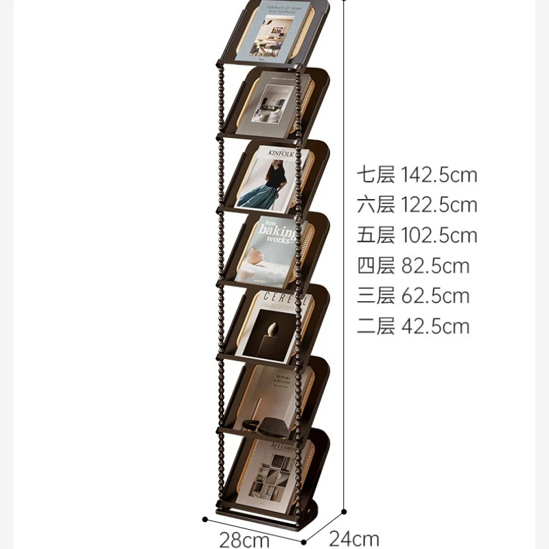 Display Shelf Magazine Racks Standing Shelf Living Room Storage Magazine Racks Modern Plastic Furniture Стенд Для Журнала MHSNJ