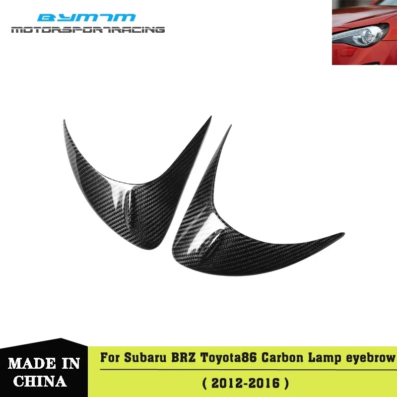 

Real Carbon fiber Headlight eyebrow Car accessories For TOYOTA GT86 Subaru BRZ 12-16