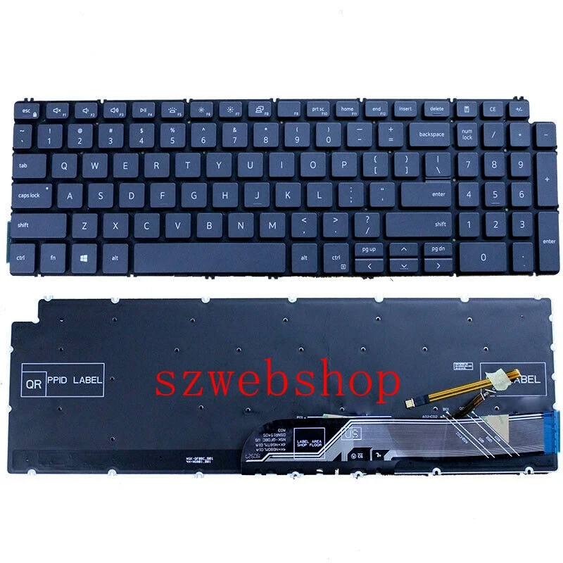 

New LAPTOP Backlit US Keyboard For Dell Inspiron 15 5584 5590 5593 5594 5598 Black