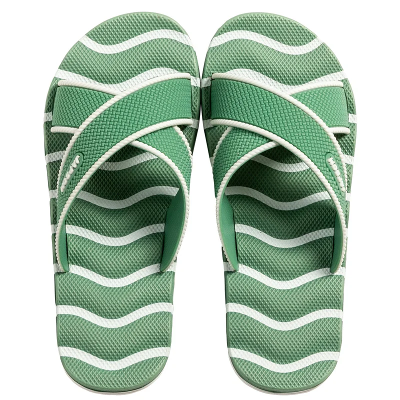 Cheap Green Indoor Slippers Men Woman Slides Shoes House Comfort Soft Home Slippers For Men Non-slip Bathroom Slippers 47 Size