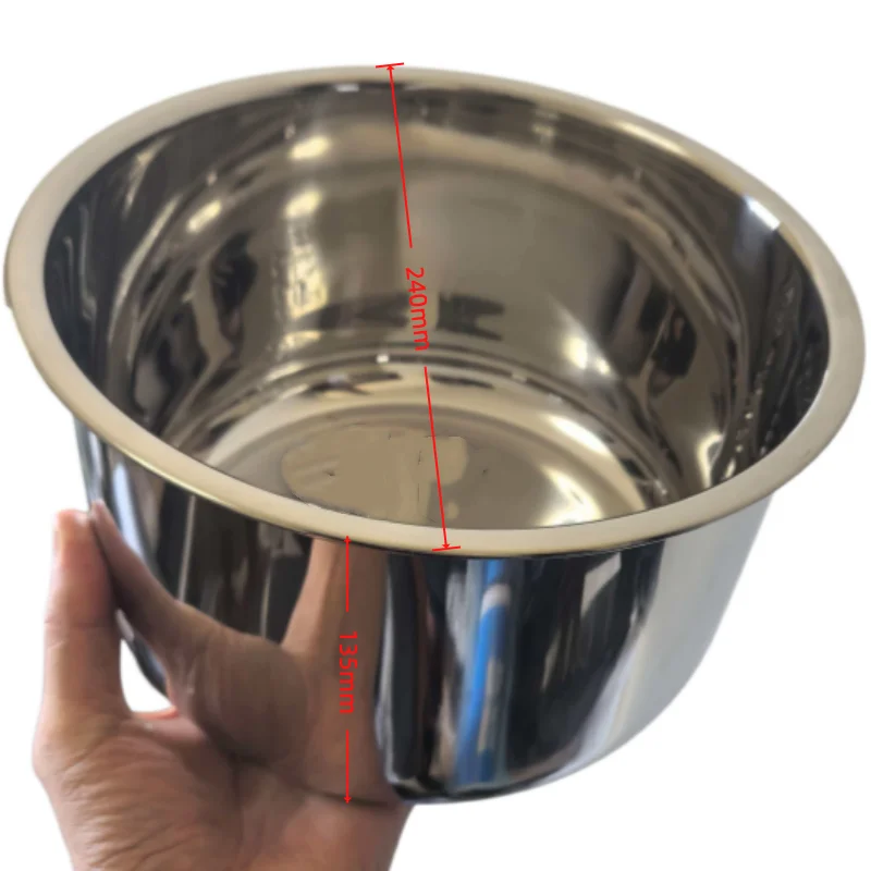 Panela de pressão elétrica de aço inoxidável 304, tigela interna para substituição de Phillips Walita 5L / Redmond RMC-PM381