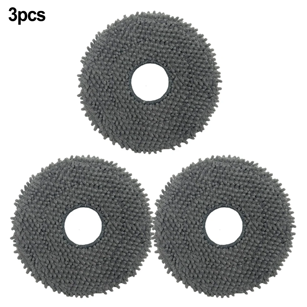 Convenient Mopping Pad Accessories 3pcs Dark Gray For Roborock P10 Light Gray Robot Vacuum Cleaner Home Garden