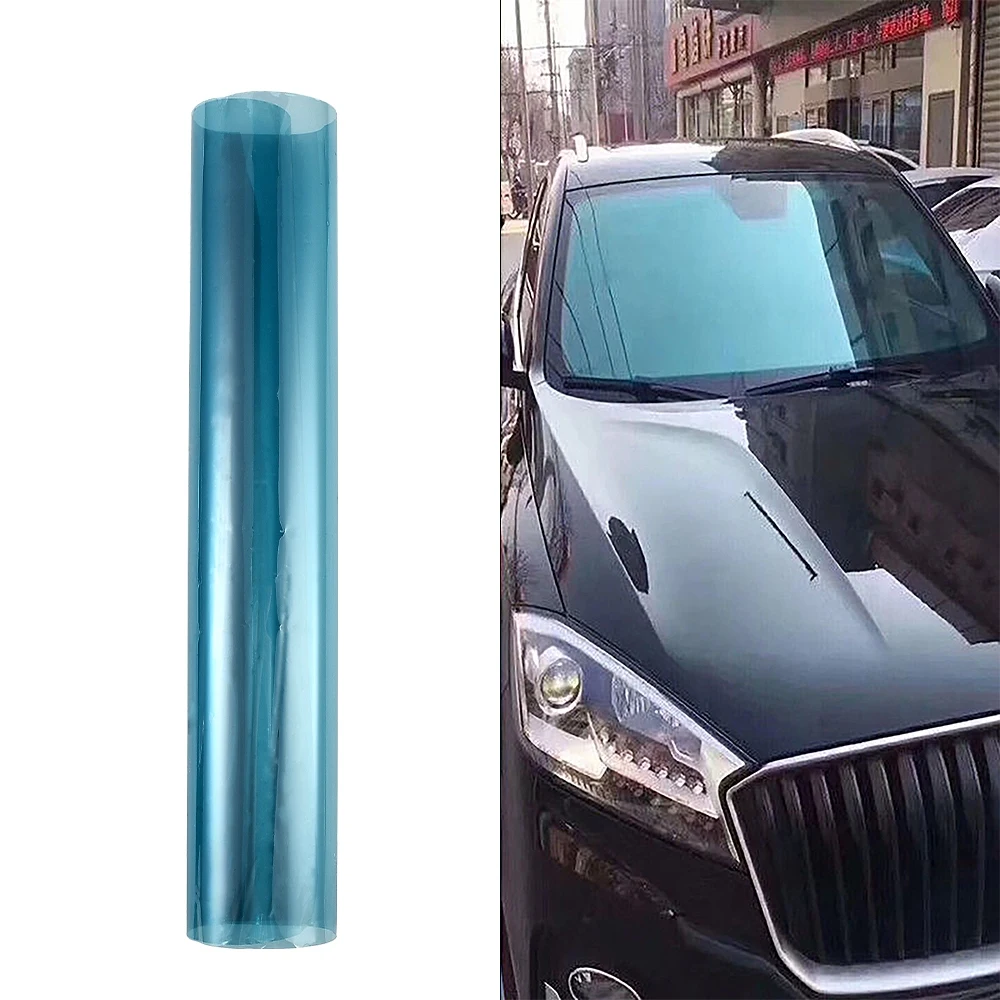 1m x 3m VLT 68% Skyblue Car Windshield Window Tints, Window Tinting Film Sticker UV Block Solar Protection Foils Roll