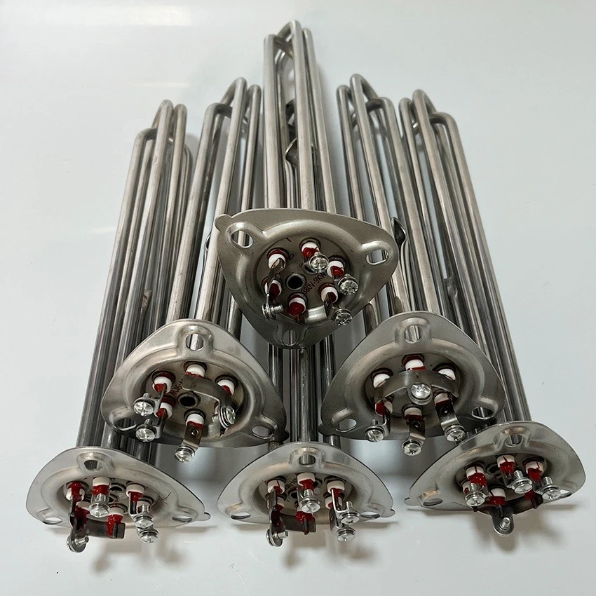 Flange Electric Heating Element 6KW/9KW/12KW Water Tank Hot Water Pipe for Dishwasher 5pcs
