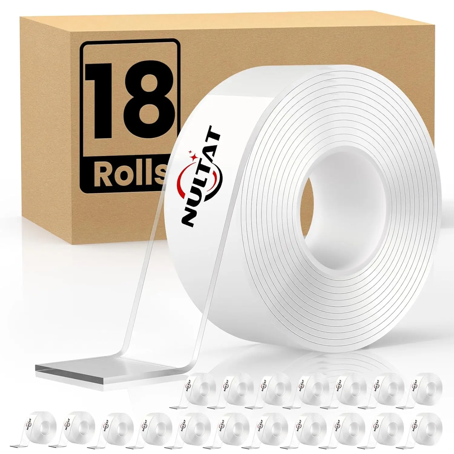 

180FT Double Sided Tape Heavy Duty, Strong Nano Adhesive, Removable & Washable for Walls