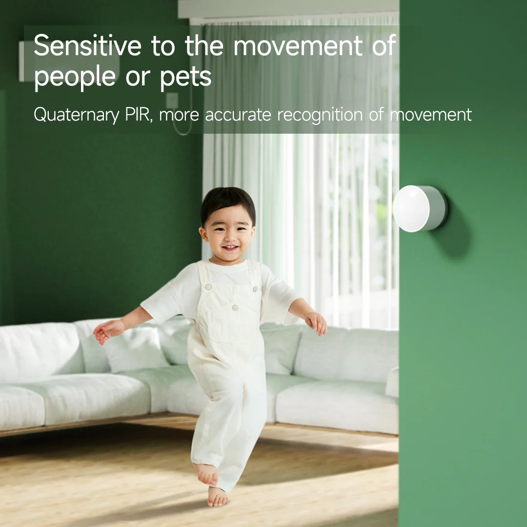 linptech High Precision Human Body/Pet Sensor Smart Motion Lamp light Sensor Magnetic split base For Mi home App Induction Light