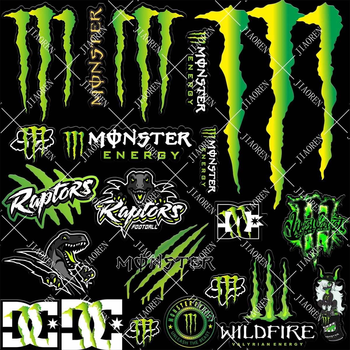 

Vinyl Monster Energy Sticker Logo Motorcycle Helmet Tank Car Bike Decal Kit for Yamaha Honda Suzuki Kawasaki Ducati Ktm