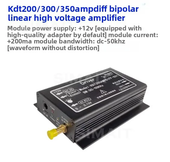 

Piezoelectric Ceramic PZT Drive Controller Module Bipolar 350V Output Operational Amplification Arbitrary Wave 100KHz