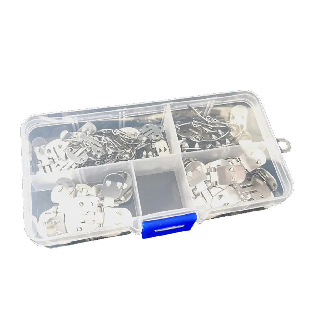 50pcs Stainless Steel Shoe Clips for DIY Decoration – No-Damage, Easy-Install Shoes Accessories with Beads & Flowers