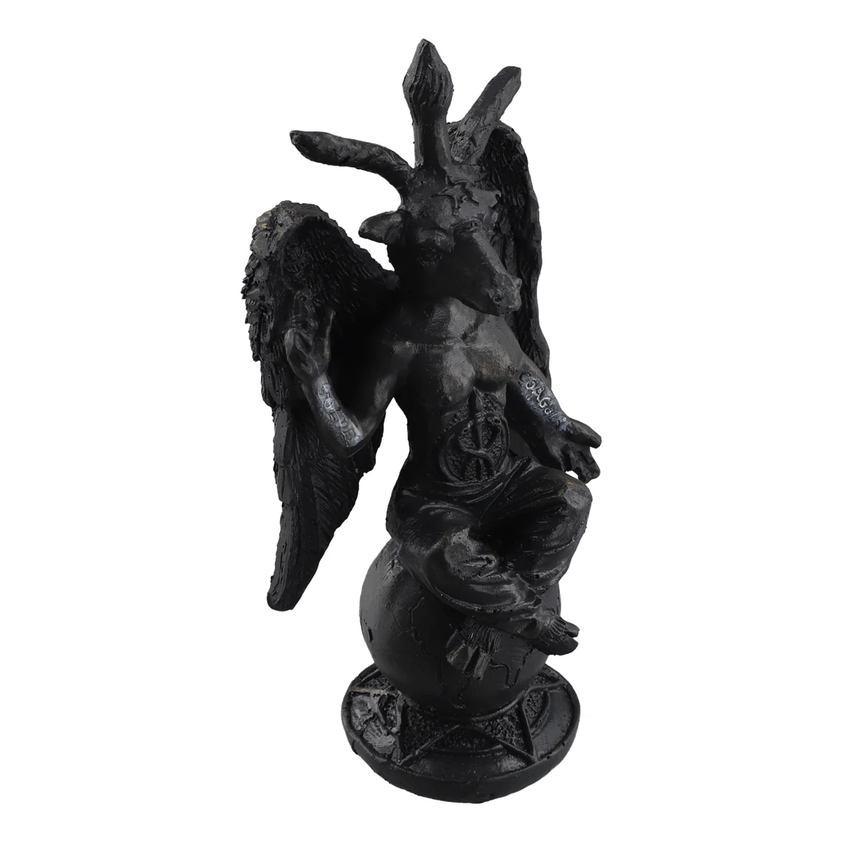 Украшения из смолы, сатанический идол, скульптура Бафомета, медитация, волшебное крыло, статуя козла, изделия из смолы, религиозные украшения