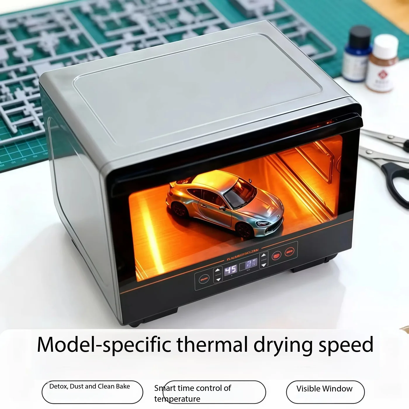 Model paint drying oven - Handmade figurine coloring stand - Dust-proof paint drying box