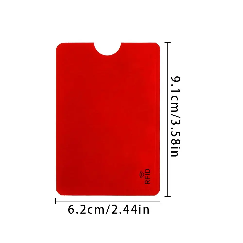 5PCS Cover Credit Cards Safety Protect Case Cover Blocking Anti Thief Aluminium Rfid Card Holder