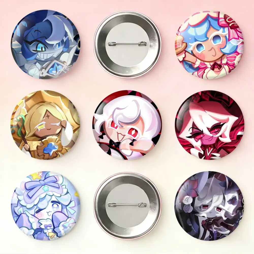 

Cookie Run K-KingdomS Laser Badge Applicable For Backpack Clothes Hats Decor Creative Accessories