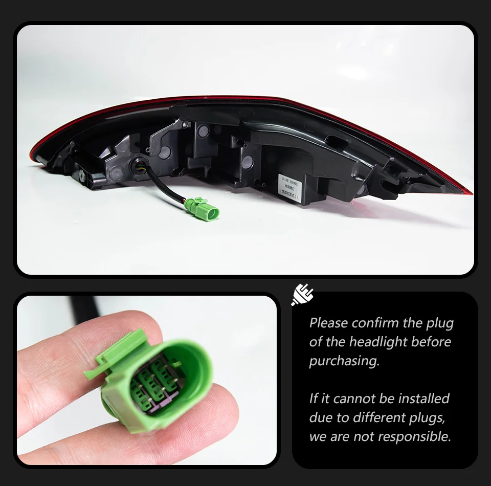 AKD Tail Lamp for Porsche Panamera 970.1 970.2 LED Tail Light 2010-2013 Rear Fog Brake Turn Signal Automotive Accessories