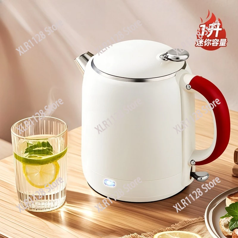 Household 1L Small Stainless Steel Water Kettle Heat Retain Electric Boiler For Brewing Tea Milk Daily Use