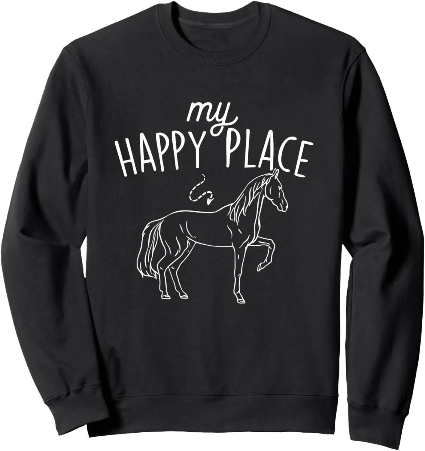 

My Happy Place — толстовка Horse Lover Equestrian Horseback Rider