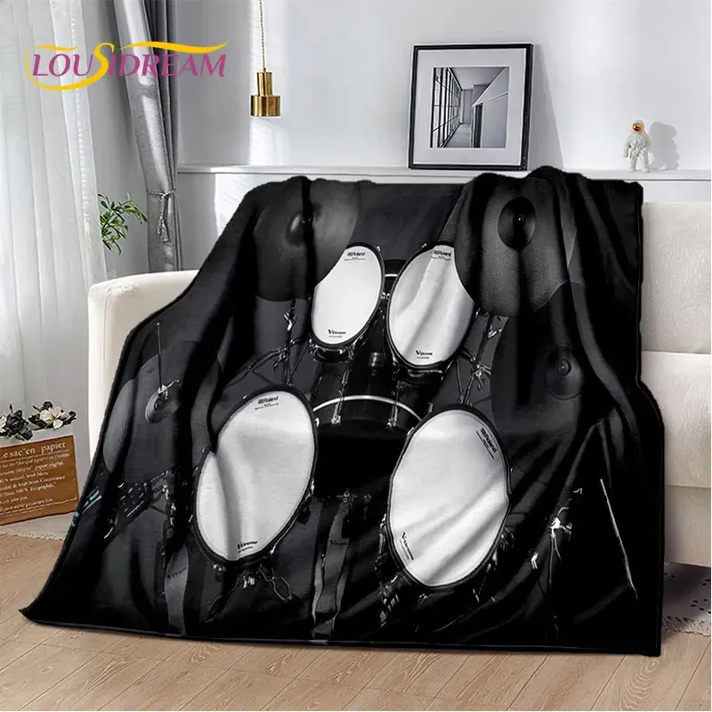 

JMN30Drum Kit Music Drum Set Instruments Soft Plush Blanket,Flannel Blanket Throw Blanket for Living Room Bedroom Bed Sofa P2Kn@
